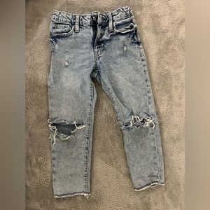Girls size 7 jeans, ripped, back to school, gap kids